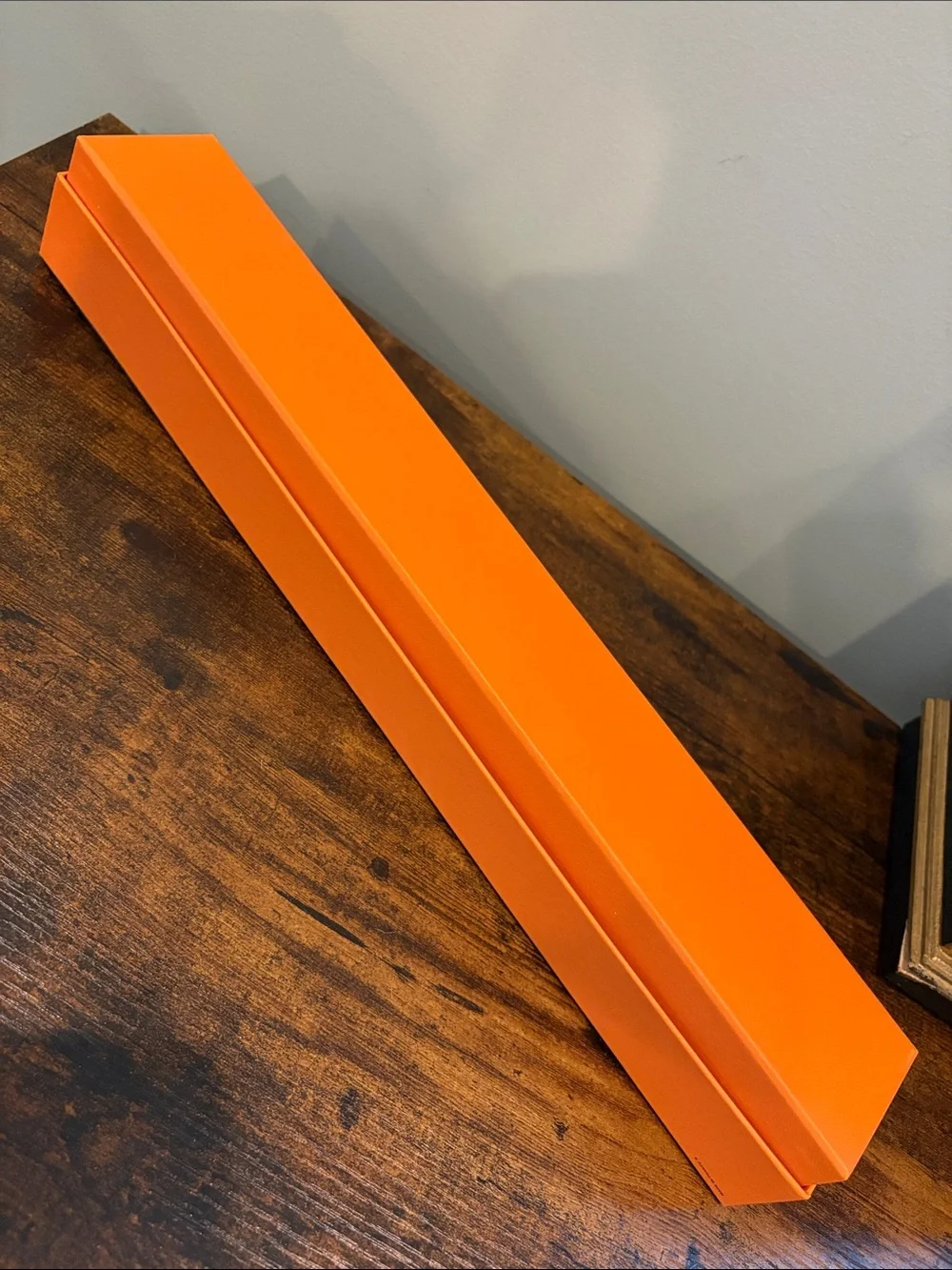 Hermès Orange Signature Box Long Slim Gift Box
